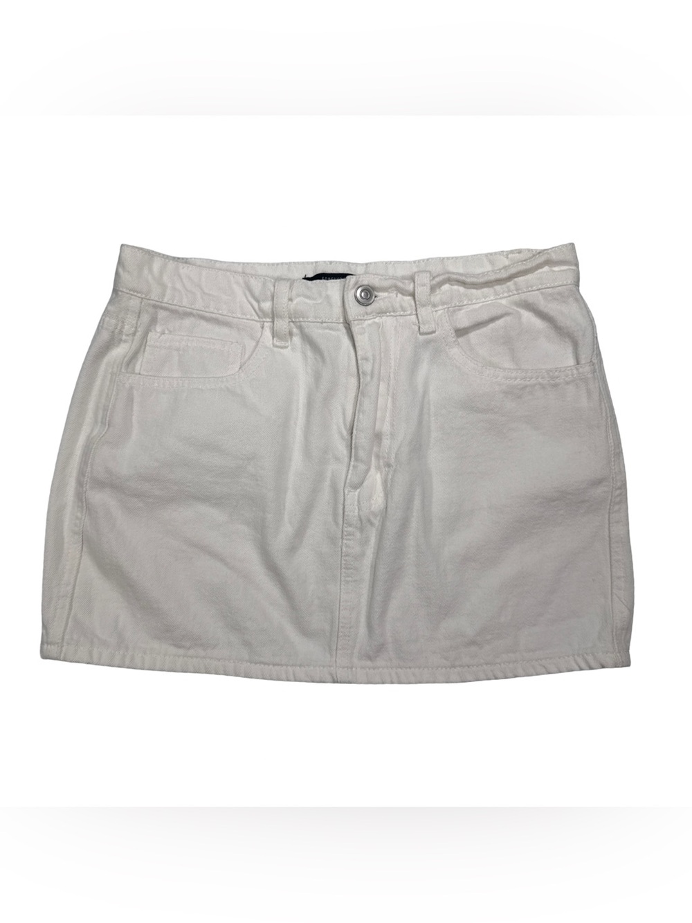 Forever 21 | White Denim Mini Skirt Size 29